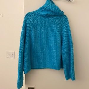 Blue Zara Knit Turtleneck